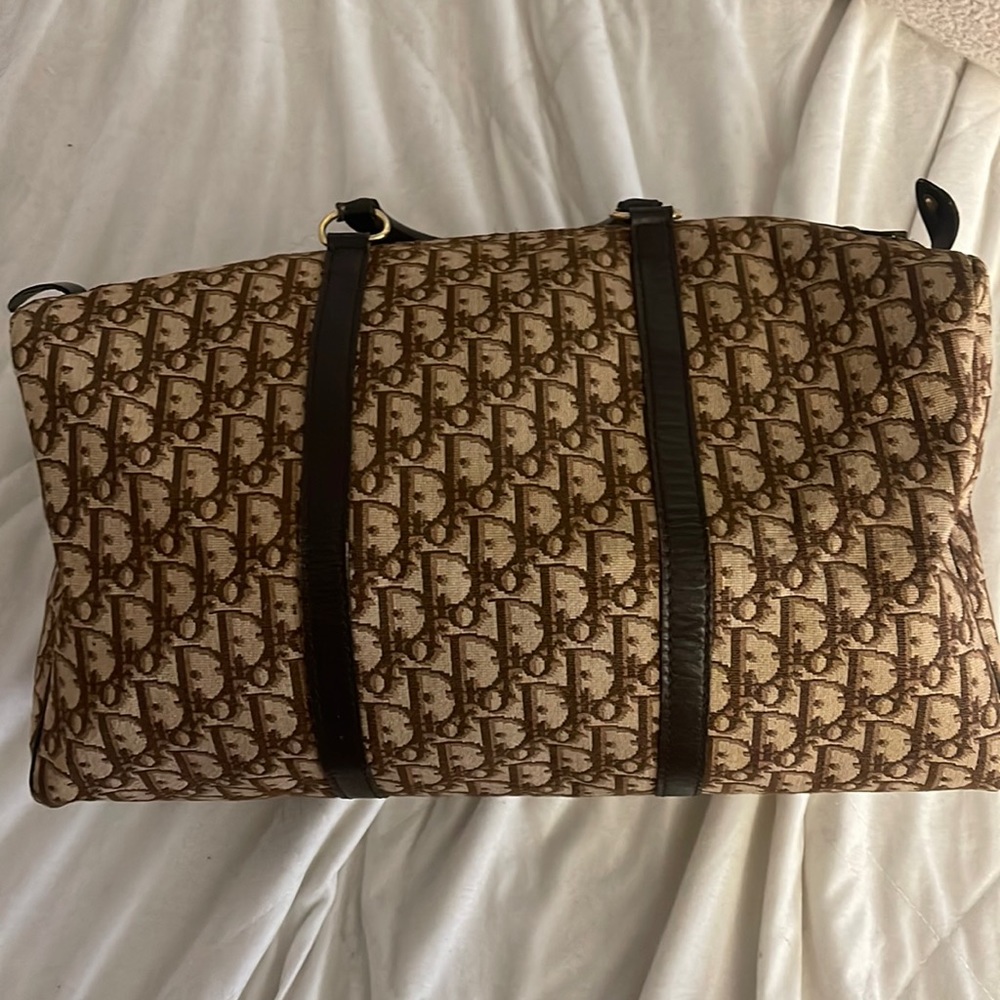 Dior Brown Diorissimo Boston Duffle Bag